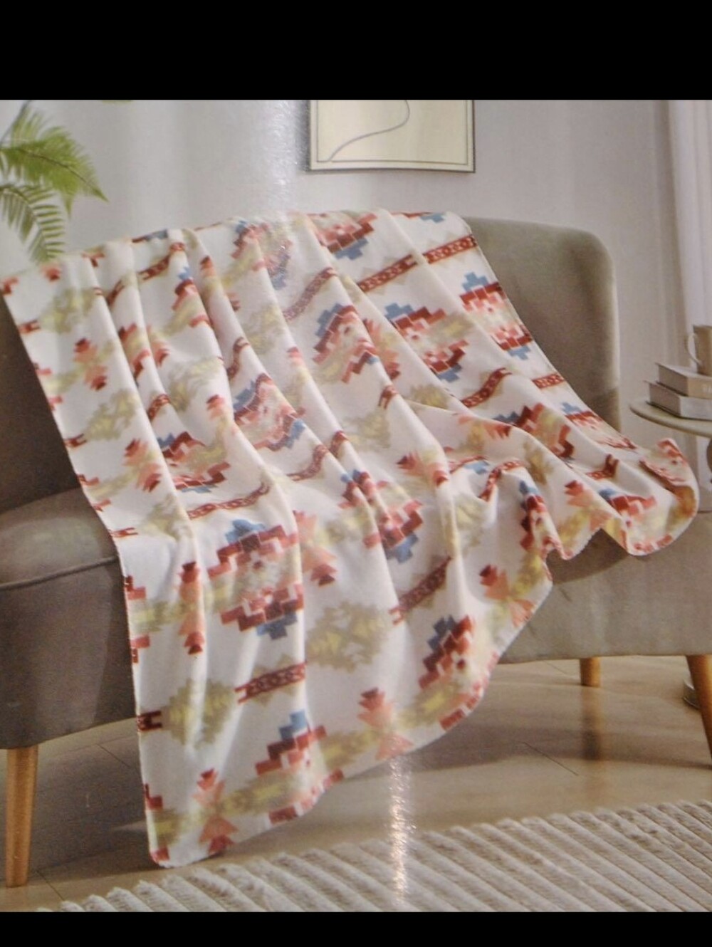 Fleece blanket from NU TRENDZ Native American Southwest Design New 50"x 60"